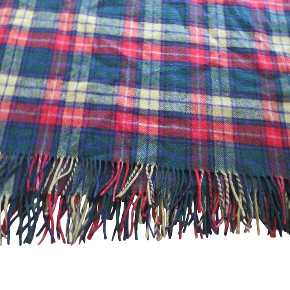 Vintage Ingles Buchan Scotland Wool Tartan Throw Blanket 58 x 70 Buchanan Modern - Picture 3 of 11